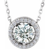 Sterling Silver 1/2 CTW Natural Diamond 16" Necklace
