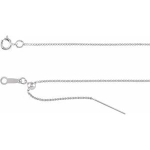 Sterling Silber 1 mm Boxkette