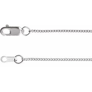 Sterling Silber 1 mm Panzerkette