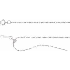 14K 1 mm Kugelkette