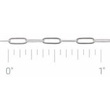 14-karätige 2-mm-Kette im Büroklammer-Stil