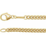 14K 3,4 mm Bordsteinkette