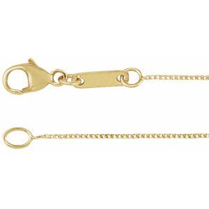 14K 0,8 mm Bordsteinkette