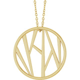 14K Yellow Gold Family 16-18" Necklace
