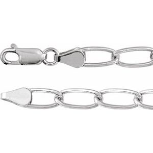 5,7 mm lange Panzerkette aus Sterlingsilber