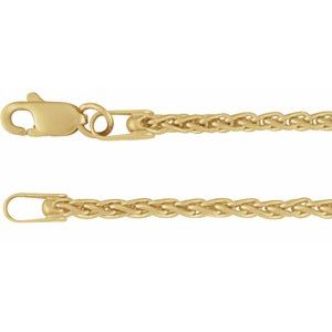 18K 1,9 mm Weizenkette