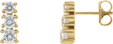 Three-Stone Earrings