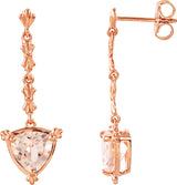Vintage-Inspired Trillion Earrings