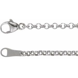 18K 2,4 mm Rolo-Kette
