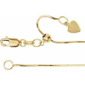 14K 0,8 mm Schlangenkette