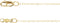 14K Yellow Gold 1 mm Flat Cable 16