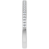 14K White Gold 1/8 CTW Natural Diamond Anniversary Band