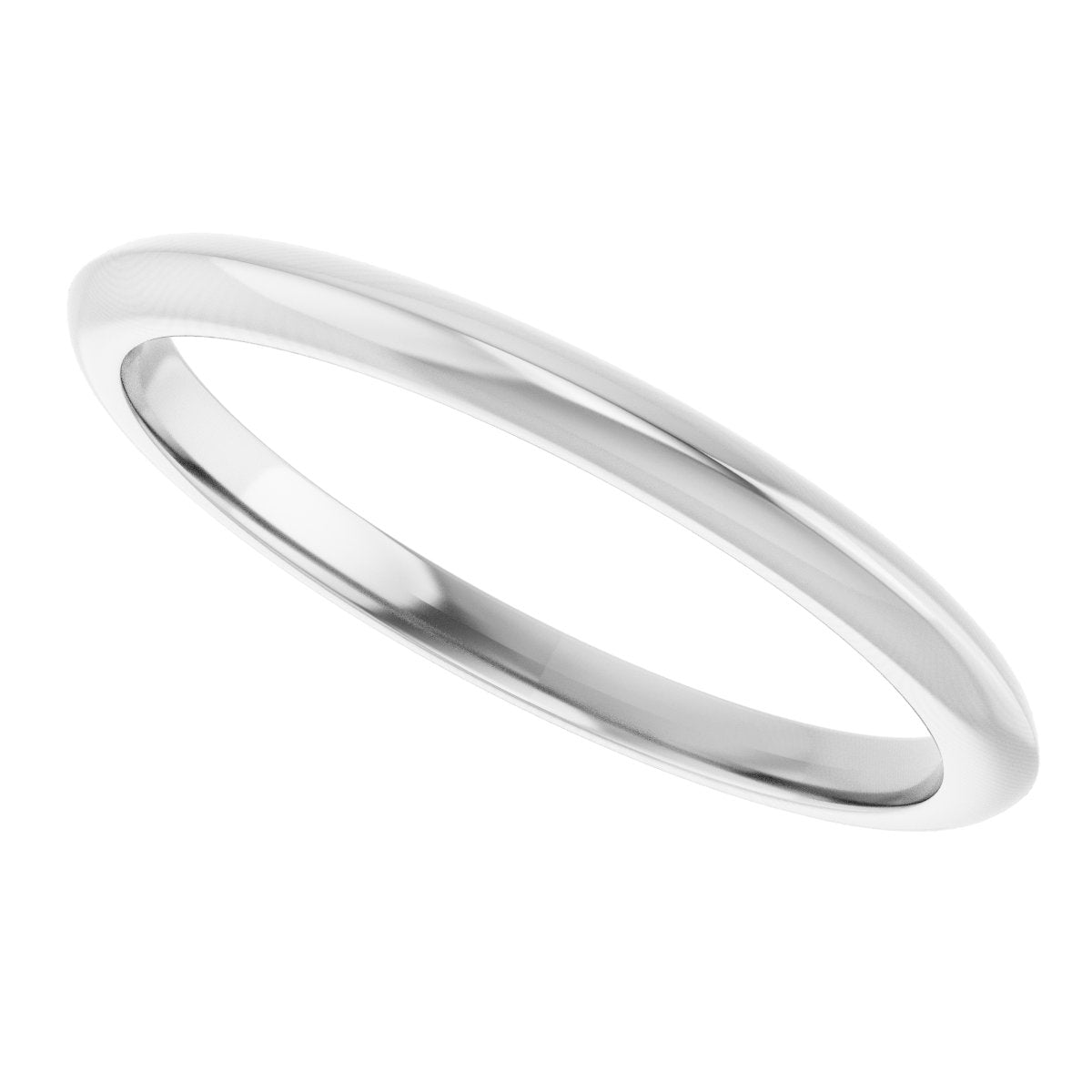 Platinum Knife Edge Band Size 7