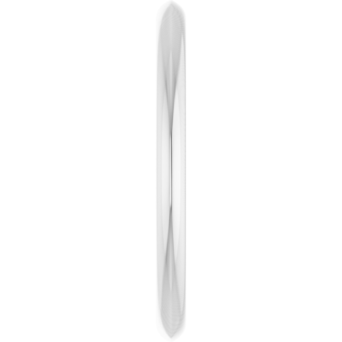14K White Gold Knife Edge Band Size 7