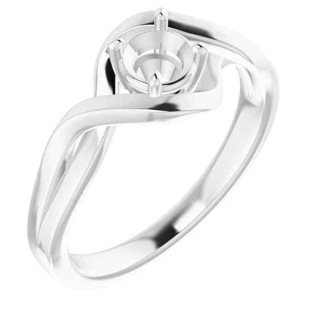 10K White4.8 mm Round Ring Mounting