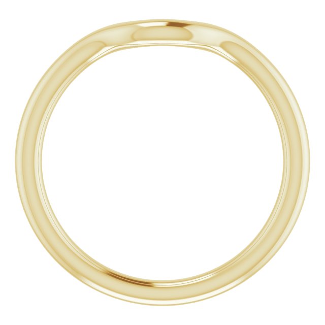 14K Yellow Gold Band for 5.8 mm Round Ring