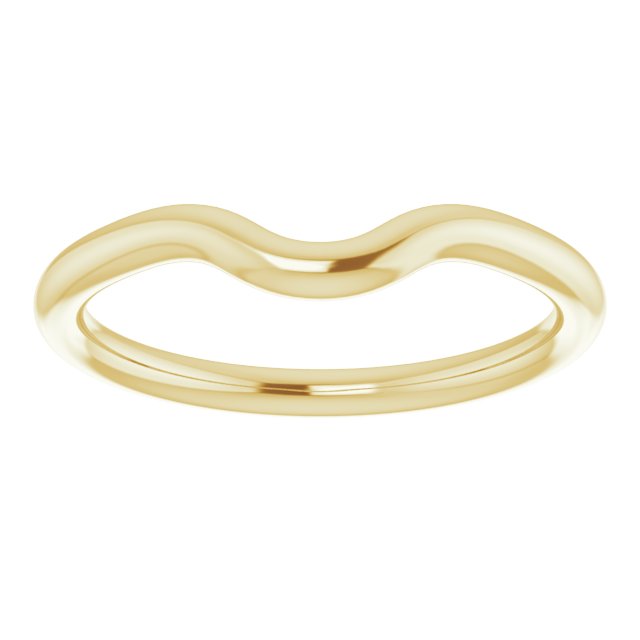 18K Yellow Gold Band for 5.2 mm Round Ring