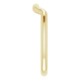 18K Yellow Gold Band for 6.5 mm Square Ring