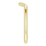 14K Yellow Gold Band for 7x5 mm Oval Ring