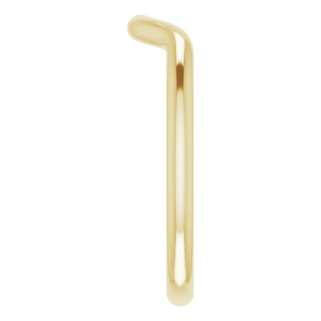 14K Yellow Gold Band for 7x5 mm Oval Ring