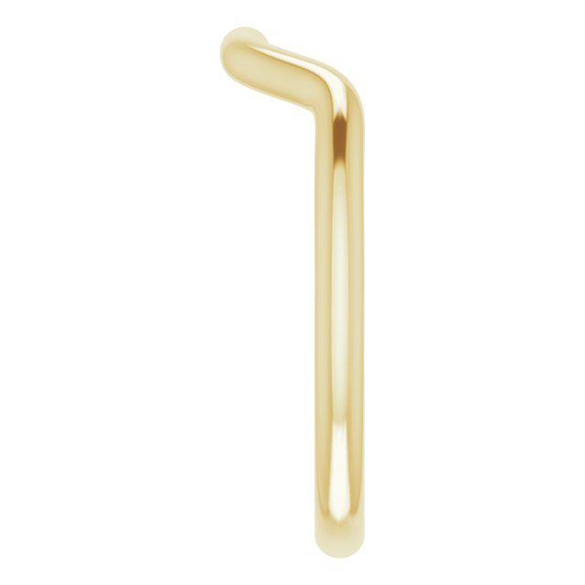 18K Yellow Gold Band for 10x8 mm Emerald Ring
