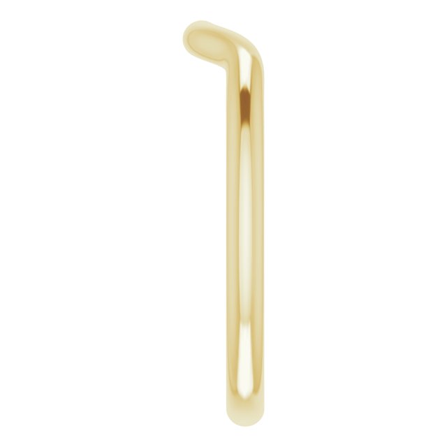 14K Yellow Gold Band for 6 mm Round Ring