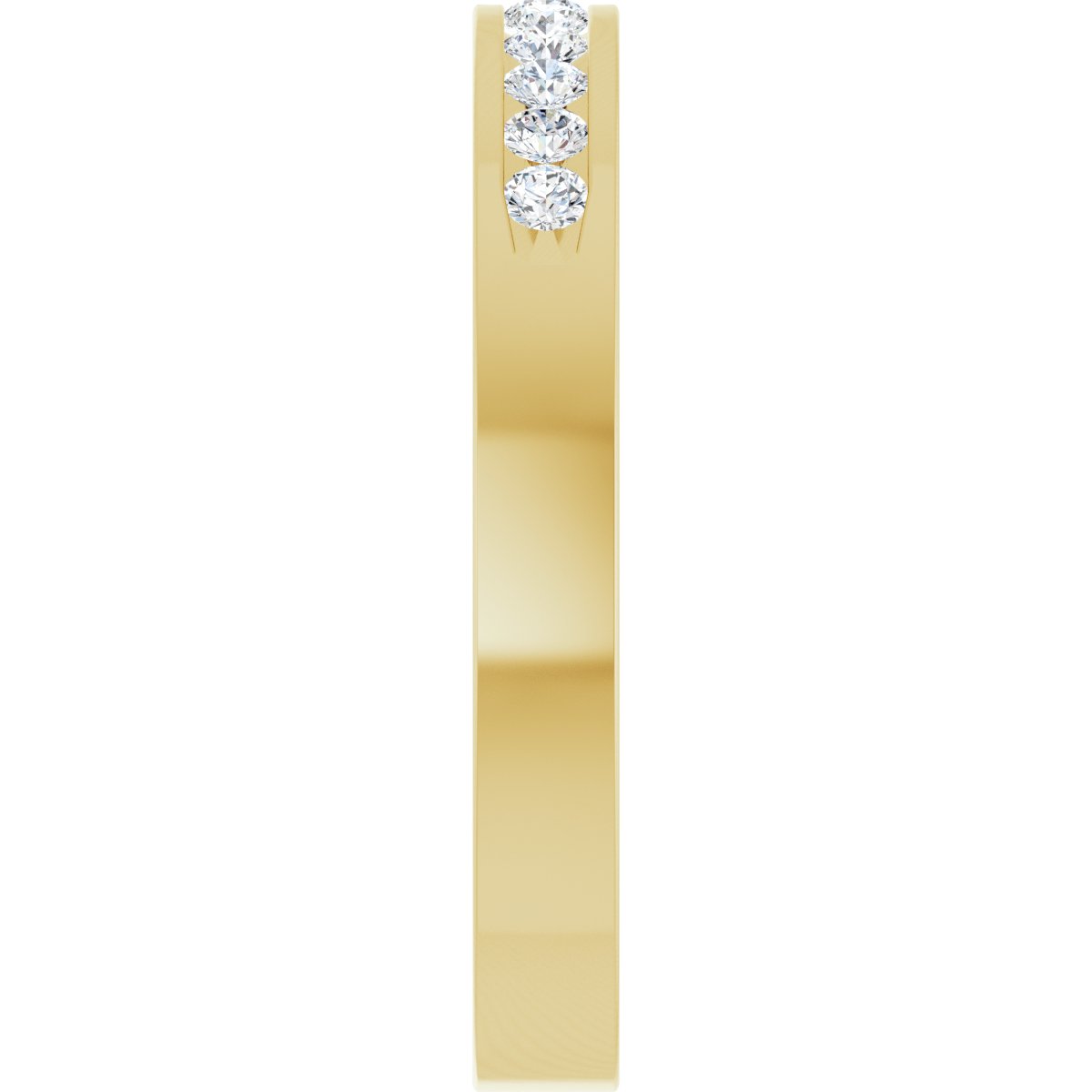 14K Yellow Gold 1/4 CTW Natural Diamond Anniversary Band Size 7