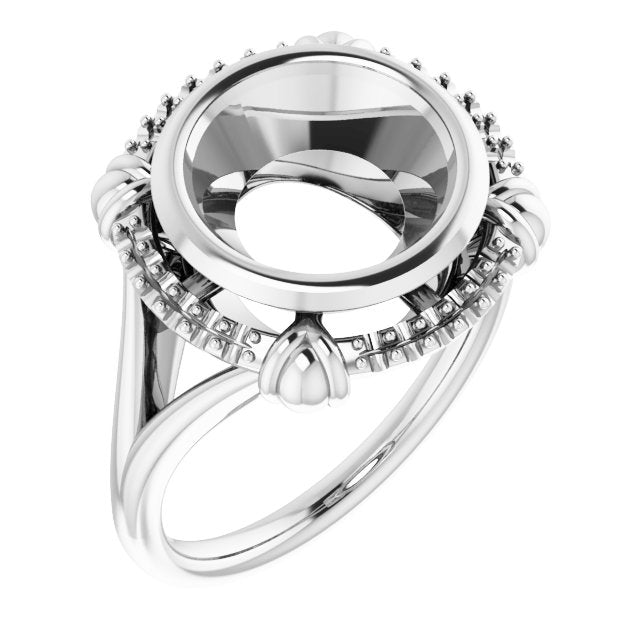 Platinum10 mm Round Ring Mounting