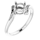 10K White6 mm Round Ring Mounting