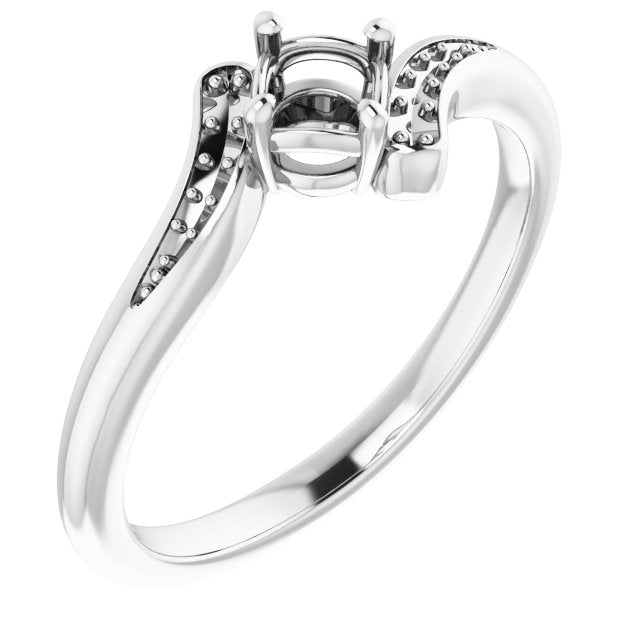 10K White4.1 mm Round Ring Mounting