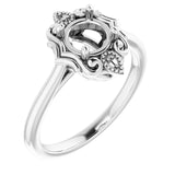 10K White6 mm Round Ring Mounting