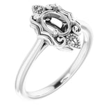 Continuum Sterling Silver7x5 mm Oval Ring Mounting