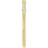14K Yellow Gold 1/8 CTW Lab-Grown Diamond Stackable Ring