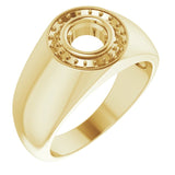 14K Yellow 5.8 mm Round Ring Mounting