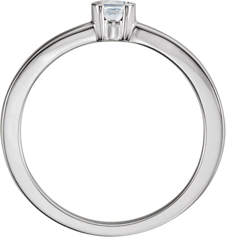 14K White Gold 1/5 CTW Natural Diamond Family Stackable Ring