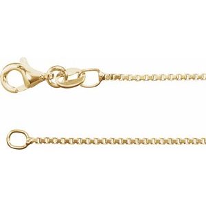 18K 1 mm Boxkette