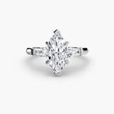 Three-Stone Ring (Baguette Side Stones)