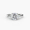 Solitaire with Cluster Shoulders