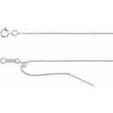 Sterling Silber 1 mm Boxkette
