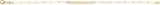 14K Yellow Gold Engravable Bar 7" Bracelet