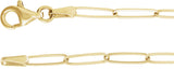 14K Yellow Gold Engravable Bar 7" Bracelet