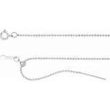 Sterling Silber 1 mm Kugelkette