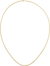 14K Yellow Gold 2.25 mm Curbed Anchor 18" Chain