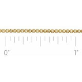 14K 1,25 mm Boxkette