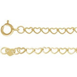 14K 2,5 mm Herzkette