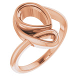 10K Rose 9x6 mm Pear Ring Mounting