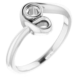 Continuum Sterling Silver 3 mm Round Ring Mounting