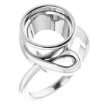 Continuum Sterling Silver 10 mm Round Ring Mounting