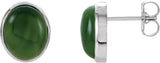 Bezel-Set Solitaire Earrings