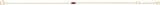 14K Yellow Gold Straight Baguette Natural Ruby 6 1/2-7 1/2" Bracelet